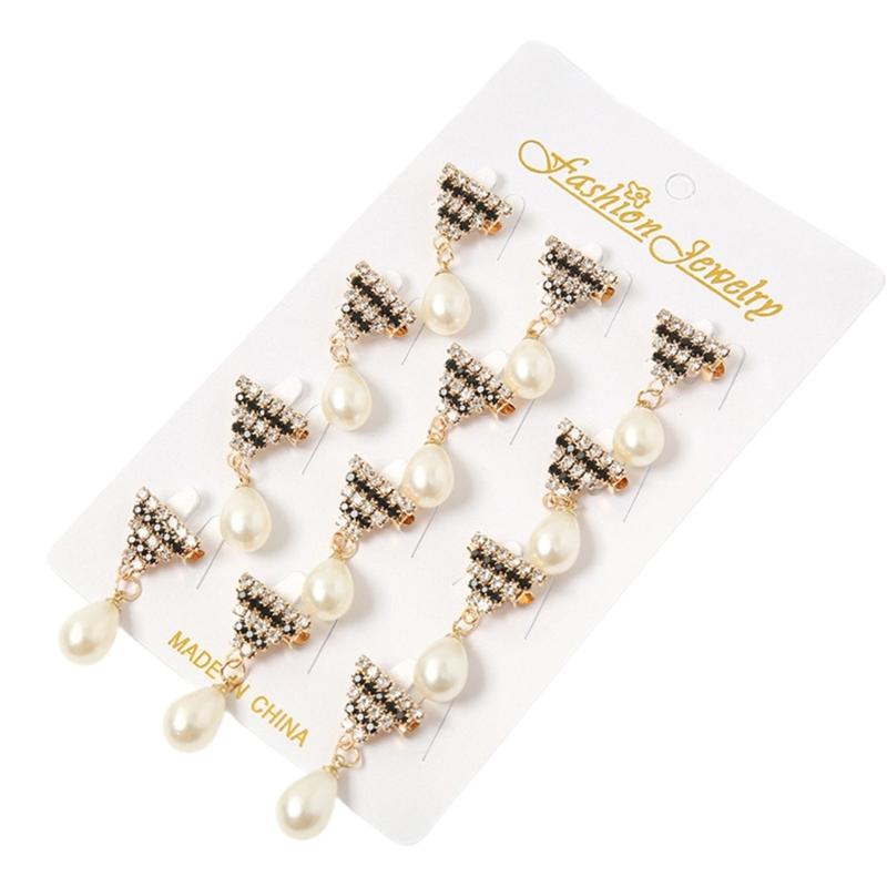 Rhinestone Heart Brooch Pin Pearl Pendant Brooch Rhinestone Lapel Pin Sweater Coat Lapel Pin Dress Brooch Pin