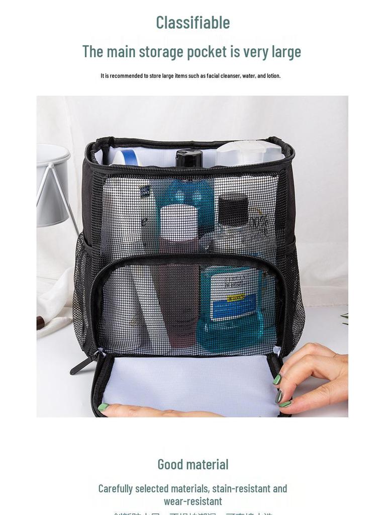 Unisex Portable Hanging Toiletry Bag – Large Capacity Travel Wash Storage Bag