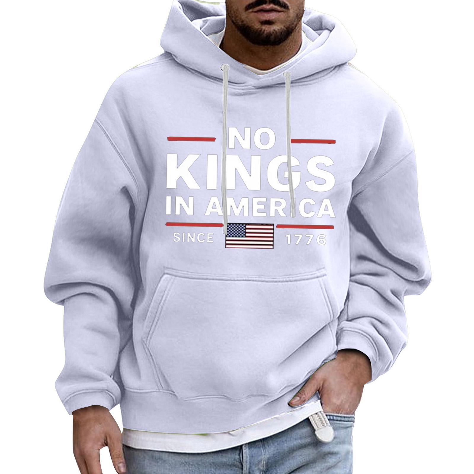 

Мужская модная толстовка с капюшоном и длинными рукавами для отдыха M белый