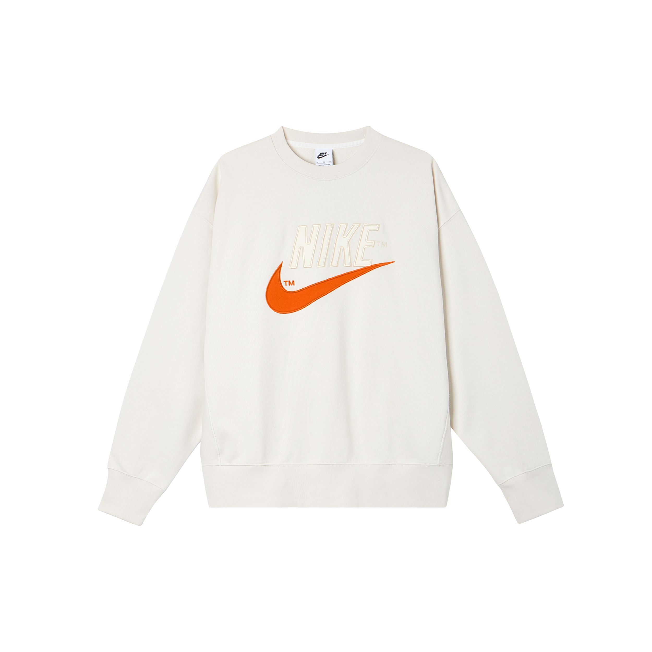 

Nike Свитшот с круглым вырезом и логотипом, длинный рукав, мужская толстовка, белая DO8892-030 XL