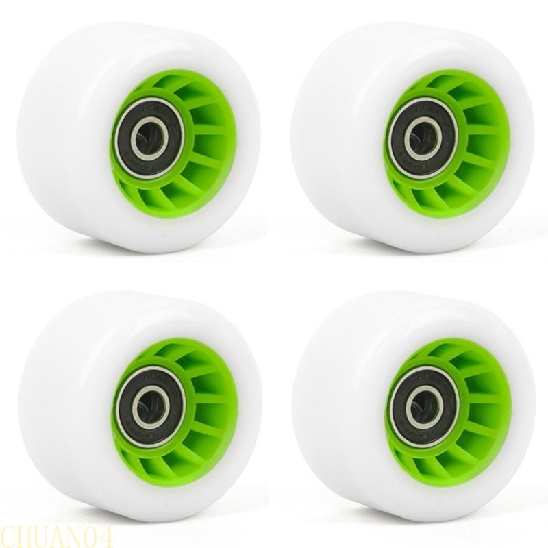 A1A2 Skateboard Wheel with Bearings, Roller Skate Wheels Set Double Row Roller Skate Accessory Quads Skate Replacement Wheel