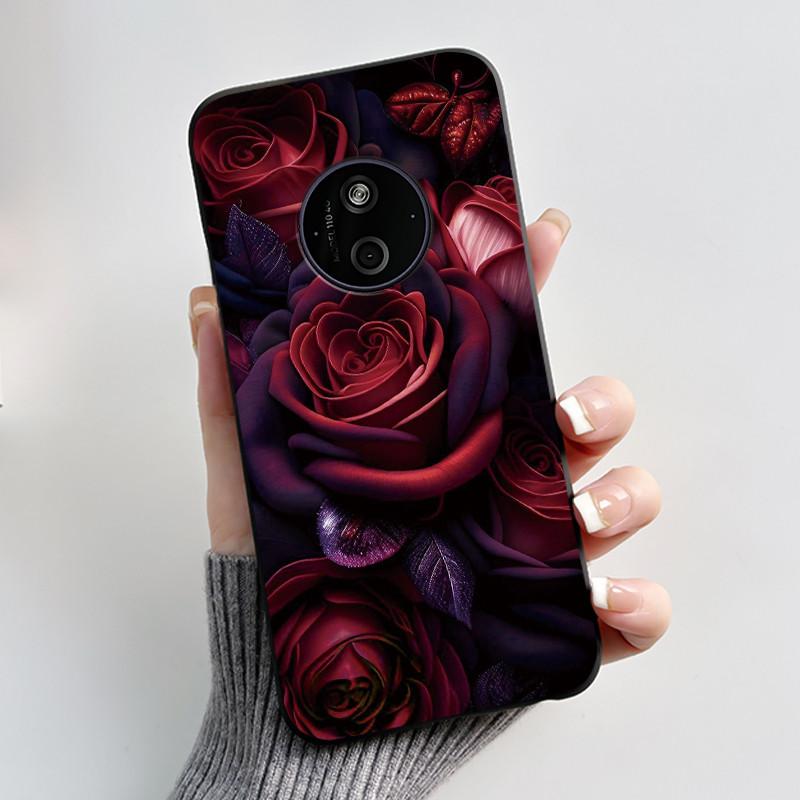 Casing For Nokia 125 110 4G 2024 HMD 110 Case Aesthetic Luxury Cute Cool Boys Girls Soft Silicone Black Matte Phone Cover Shell