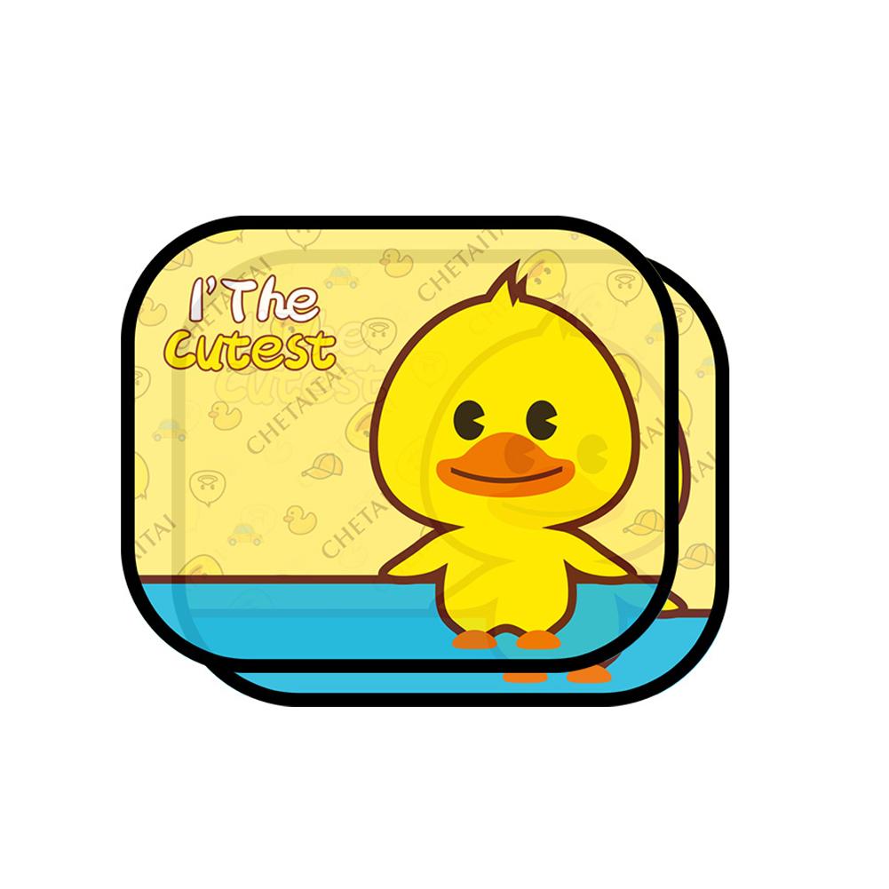 2Pcs Car Window Sunshade Cartoon Animal Static Privacy Car Curtain Anti-UV Block Heat Car Window Baby Sun Shades