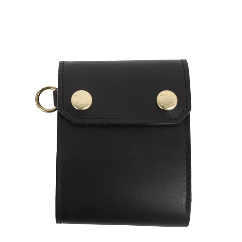 

[Avirex] trifold wallet buffalo leather tri-fold mini wallet AX9300 Black(10)