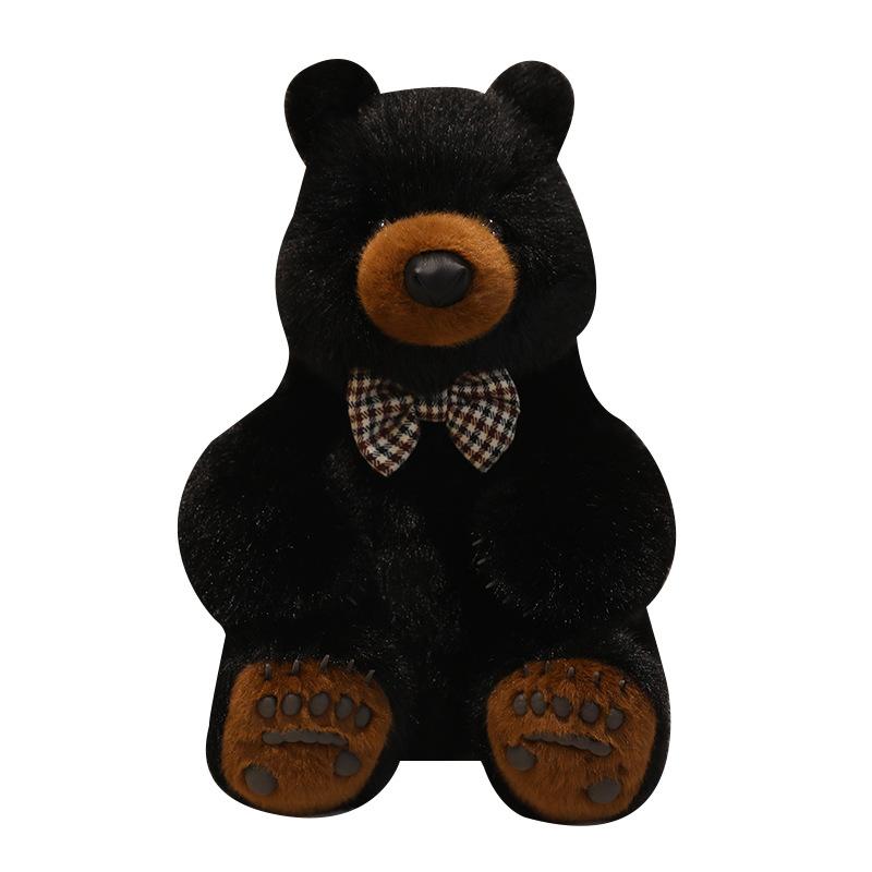 Cartoon Simulation Schwarzbär Puppe Plüschtier Braunbär Bärenumarmung Bärenpuppe Kinder Beruhigende Stoffpuppe