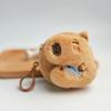 Creative Capybara Anime Plush Coin Purse  Kawaii Mini Coin Purse Round Cartoon Bags Pendant Headphone Organizer