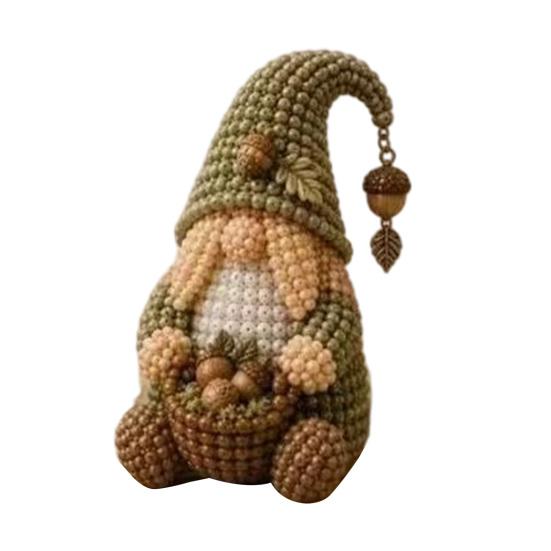 Kit de Manualidades de Cuentas de Gnomo, Kit DIY de Gnomo de Cuentas Diminutas, Lindo Kit de Arte de Gnomo con Cuentas para Adultos Adolescentes Decoración Única para el Hogar Regalo Hecho a Mano