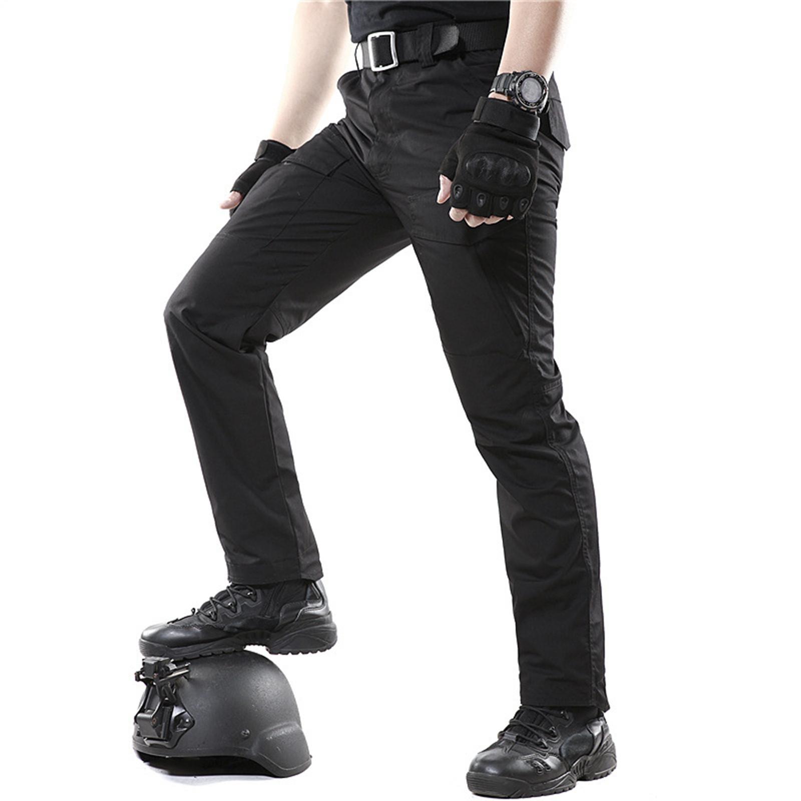 

Брюки Outdoor Typo Pants Тонкие дышащие мужские камуфляжные брюки Узкие брюки для военных фанатов Тренировочные рабочие брюки с несколькими карманами S чёрный