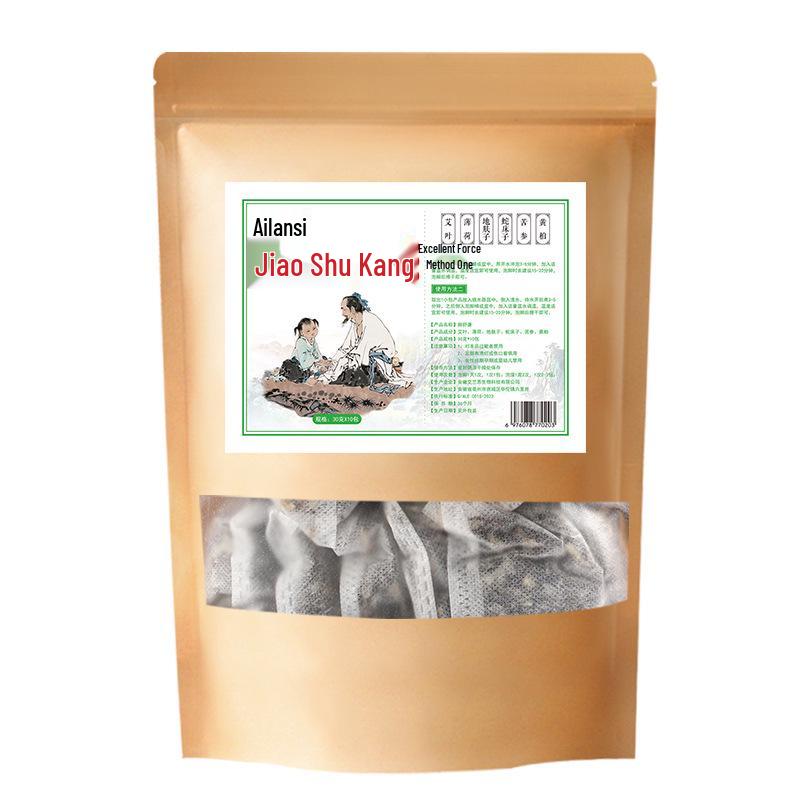 Jiaoshukang Mugwort Herbal Foot Soak Pack for Foot Care and Problems