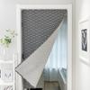 Khaki Geometric American Door Curtain Hanging Curtain Partition Curtain Fabric Feng Shui Curtain Bathroom Half Curtain Does Not Contain Rod
