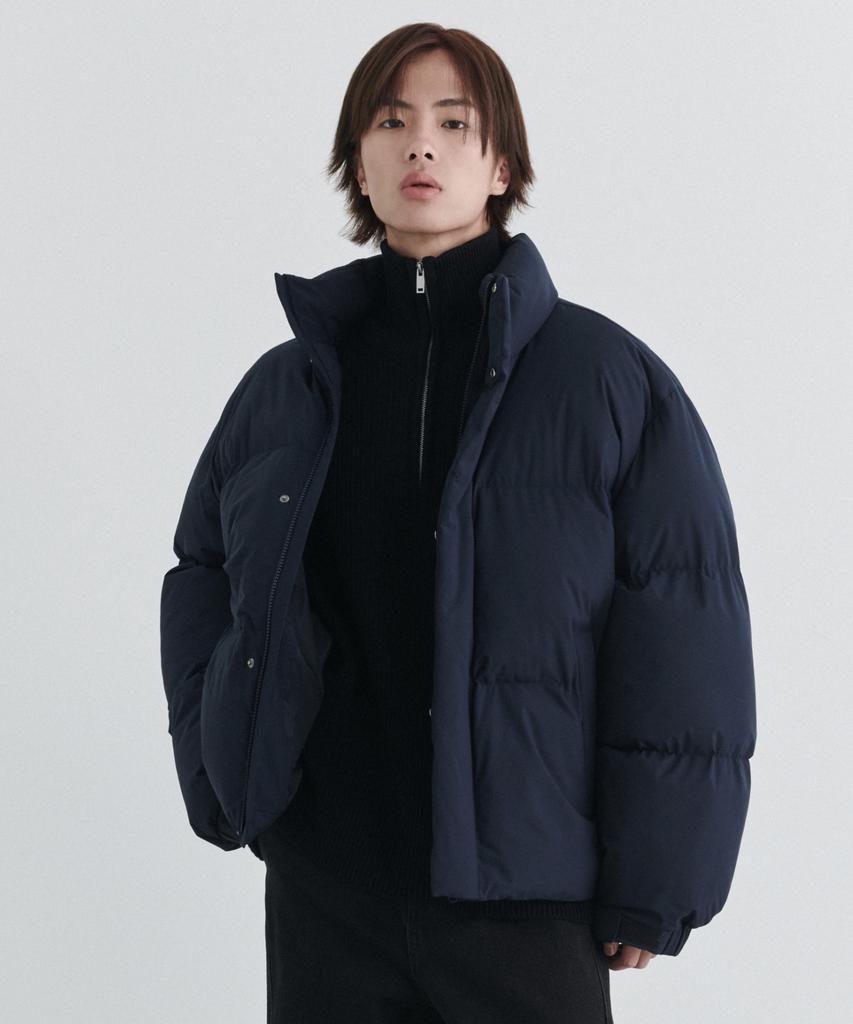 Musinsa Standard Daily Puffer Short Padded Jacket [Navy]