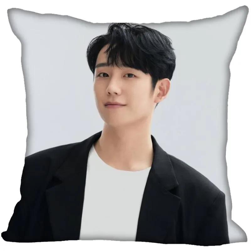 

Наволочка Чон Хэ Ин Спальня Дом Офис Декоративная наволочка Квадратная на молнии Наволочки Сатин Мягкая Не линяет 0209 40x40cm 16x16in