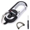 Men's Car Key Holder Carabiner Stylish Key Double Ring Hook Key Chain Holder Women's Key Holder Gift Key Holder (Black)
