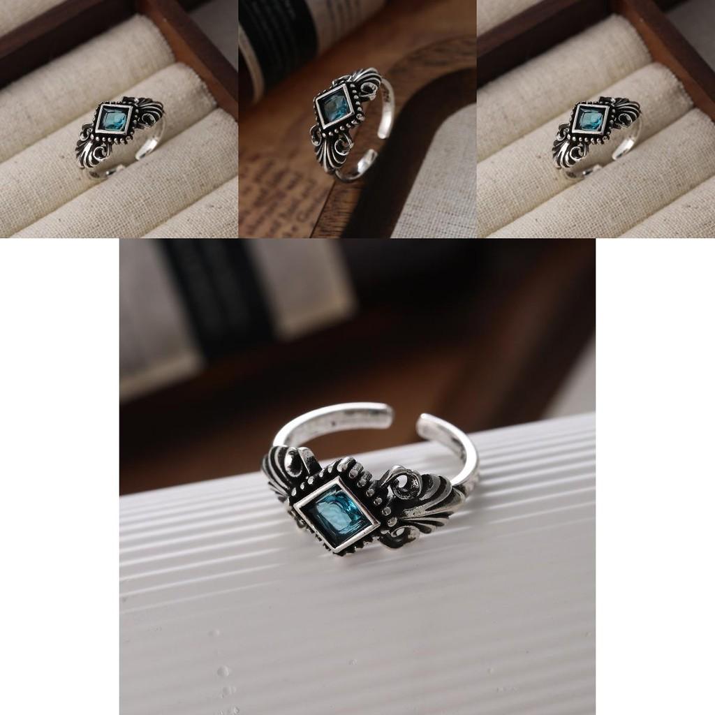Stylish Vintage Copper Ring With Dazzling Zircon Stones Perfect For Fashionable Women