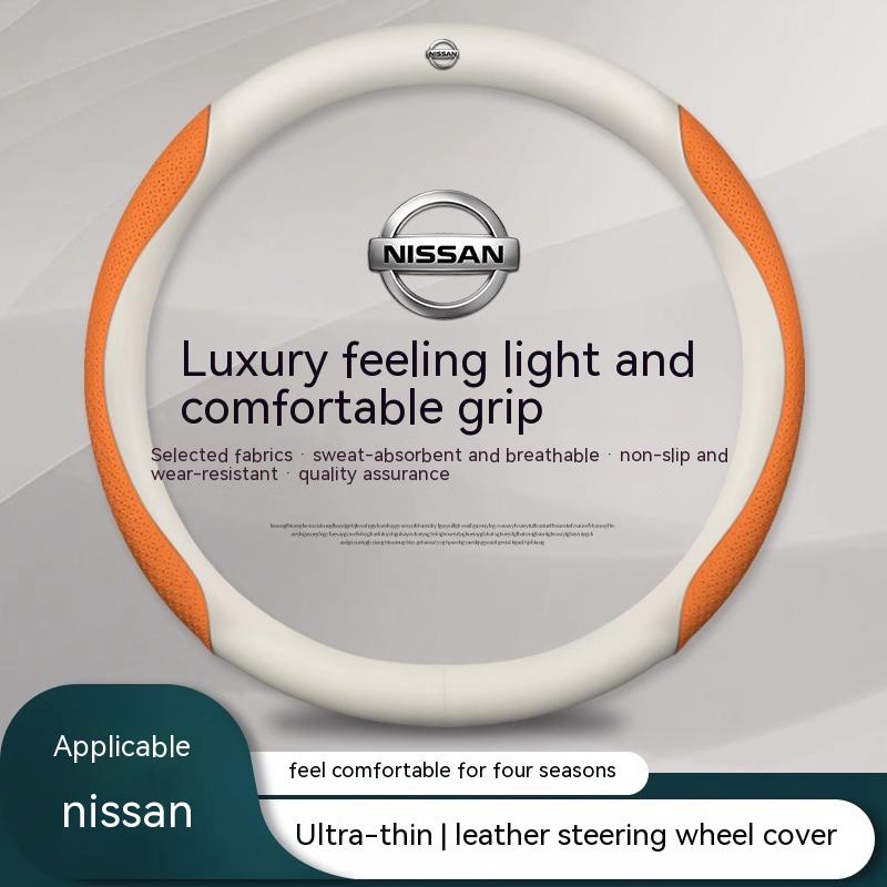 CDZIEW1 Auto Leder Carbonfaser Lenkradbezug Für Nissan X-Trail Qashqai Sentra Serena Tiida Teana Juke Leaf Micra Almera note