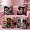 Cartoon T-The BoondocksS Cushion Cover Comfortable Reversible Pillow Cover Ideal for Car Sofa Bedroom & Beyond