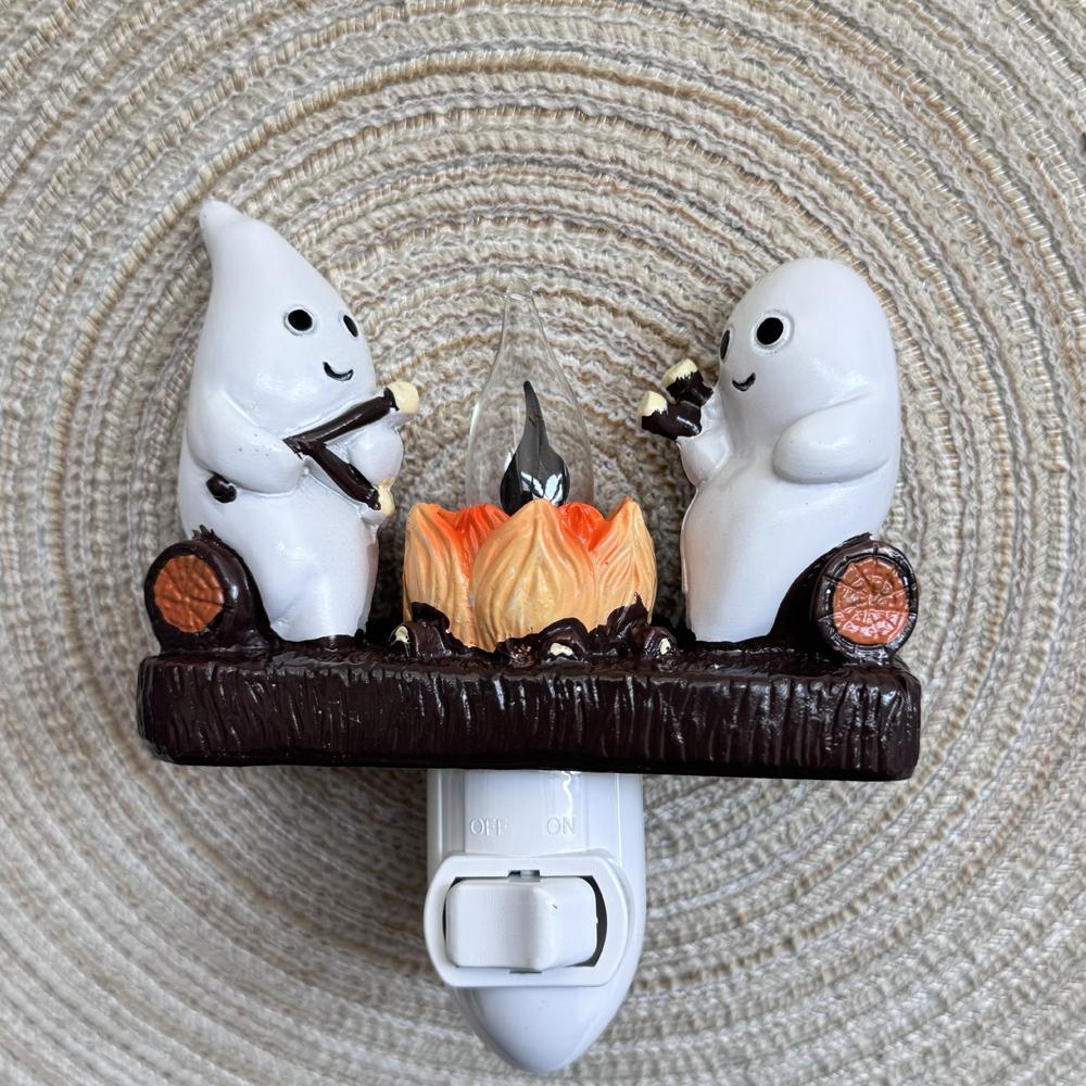 2025 Halloween Decoration New Bonfire Flickering Night Light Bonfire Flame Halloween Night Light Bonfire Star Night Light