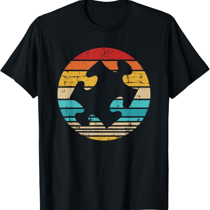 

Jigsaw Puzzle Piece Vintage T Shirt 5XL різнокольоровий