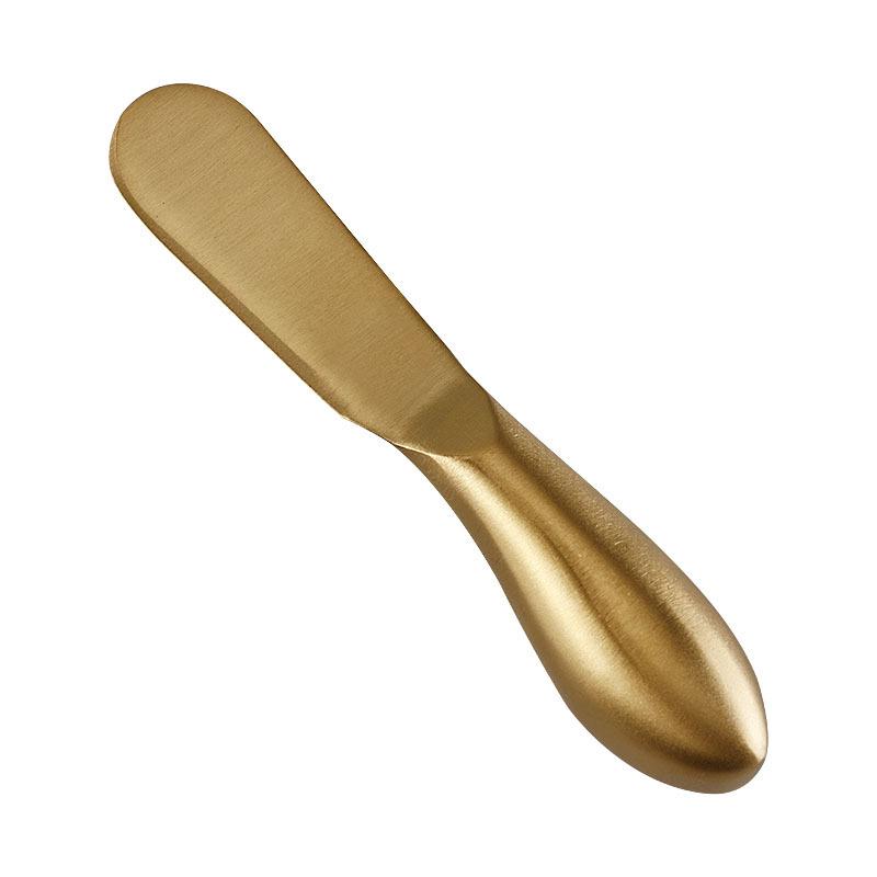 Cheese Knife Set Cheese Stainless Steel 6Pcs Gold Cheese Slicer Cutter Handle Mini Knife Butter Knife Spatula Fork Matte