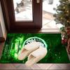 Green And White Passion Printed Area Rug for Office, Chair Rug, Decorative Carpet Floor Mat, Large Size Fan gifts Christmas gifts