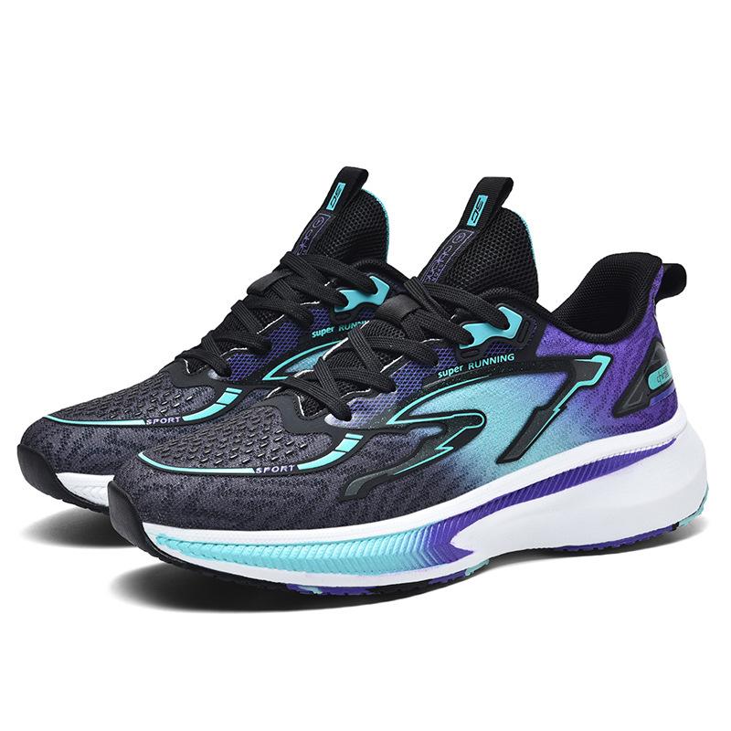 Autumn new carbon plate shock-absorbing non-slip sports shoes men's running shoes comfortable mesh lightweight breathable versatile casual shoes