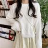 Sweaters Women Autumn and Winter Outer Wear Loose Knitted Sweater Solid Color Pullover Twist Bottoming Top