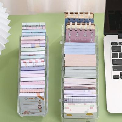 Tragbare Schreibwaren-Aufbewahrungsbox Kunststoff-Haftnotiz-Sortierbox Ladekabel