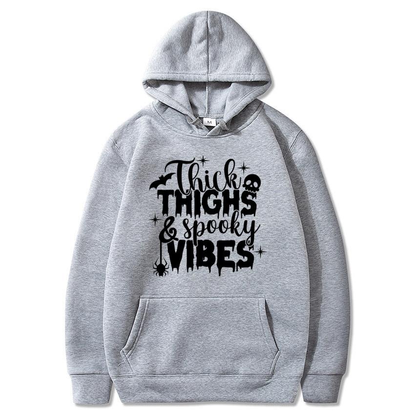 Halloween Herbst Winter Personalisierter Buchstabenaufdruck Hoodie Herrenmode Warmes Sweatshirt Lässige Streetwear Warmer Hoodie Geschenk