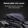 Universal Black Motorcycle Bag Rear Seat Bag Tail Pack Multifunctional Crossbody Bag Riding Gears With Outdoor Raincover