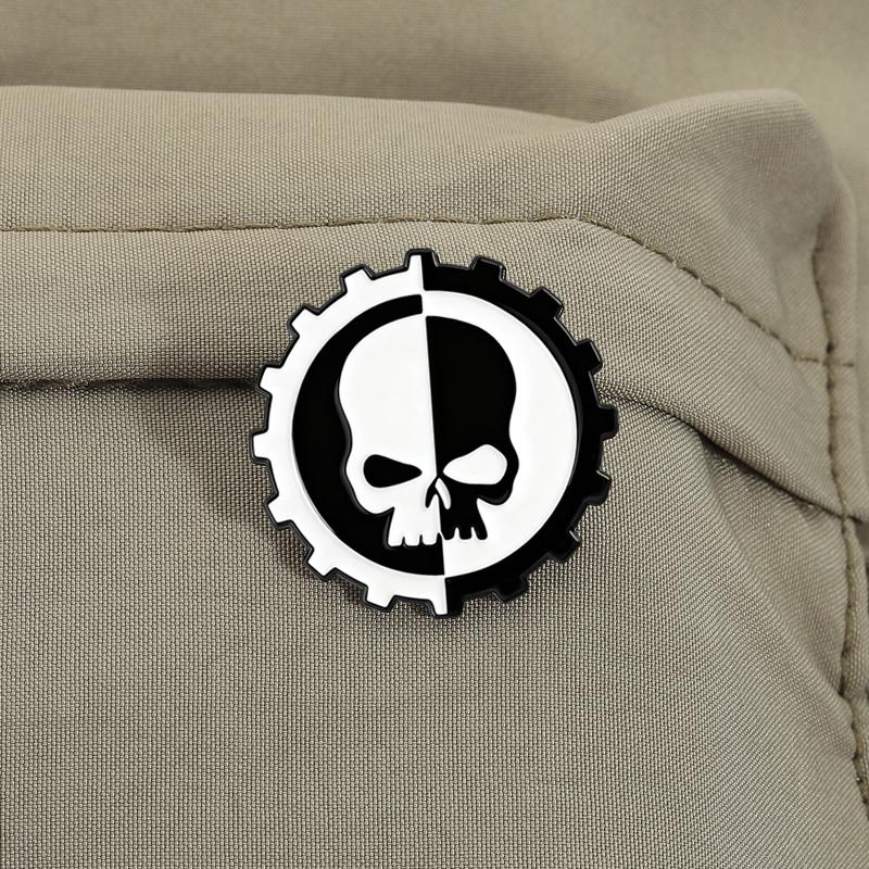 Anxiety Funny Antisocial Enamel Pins Skeleton Hand Skull Brooches Lapel Badges Punk Mental Health Jewelry Gift for Friends
