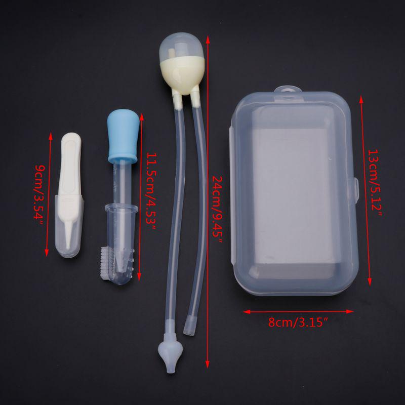 4 szt. Zestaw do pielęgnacji noworodków Opieka zdrowotna Aspirator do nosa Zestaw do karmienia z kroplomierzem