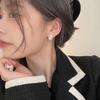 Stud Earrings Ruffle Edge Exquisite Simple Temperament Niche High-end Earrings Versatile Jewelry Cold Wind Earrings