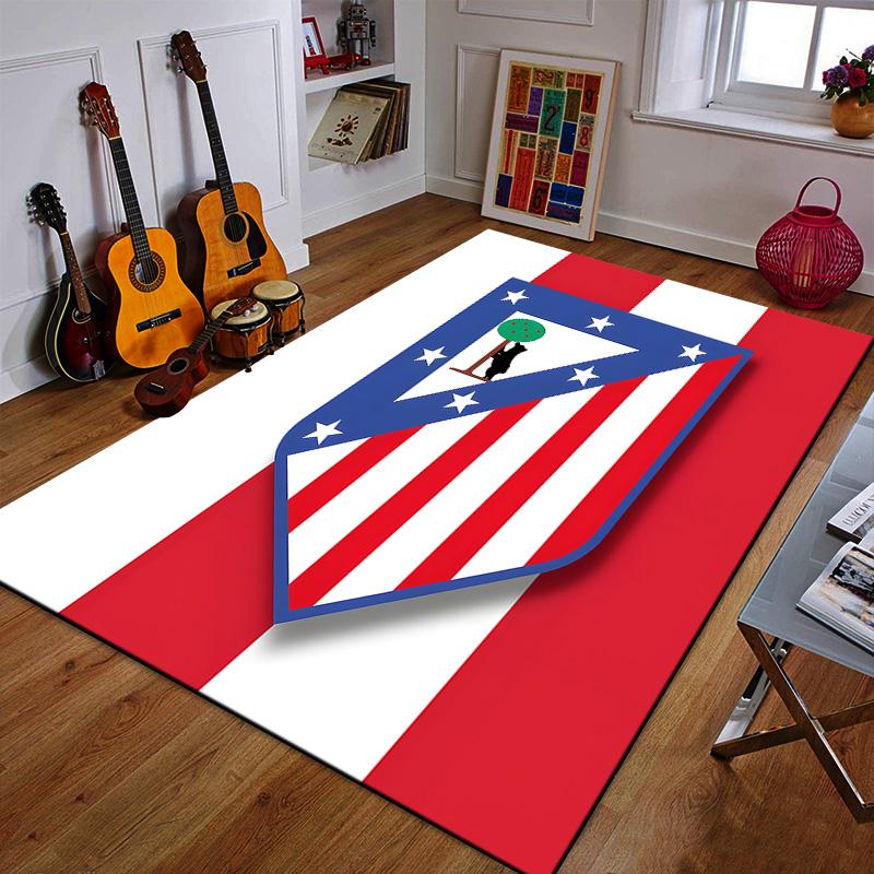 Blue Shield with Stars and Red Stripes Patterned Carpet a Non Slip Rug Suitable for All Seasons and Any Setting, Gift