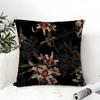 Classic AAllsaints Floral Pillow Case Cotton Linen Fabric Square Zipper Pillowcase Home Decorative Living Room