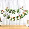 Christmas Bunting Banner Merry Christmas Decoration New Year Hanging Paper Garland for Home Navidad Decor Noel Xmas Party