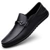 Men's Shoes Spring New Leather Shoes Men's Genuine Leather Business Casual Men's Soft-soled Doudou Shoes One Foot Lazy Shoes