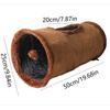Foldable Velvet Cat Tunnel with Fun Ball Holes, Suitable for Small Pets Cat Tunnel