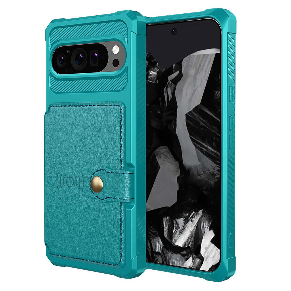 For Google Pixel 10/Pixel 10 Pro Case with Card Holder PU Leather + TPU Phone Back Cover