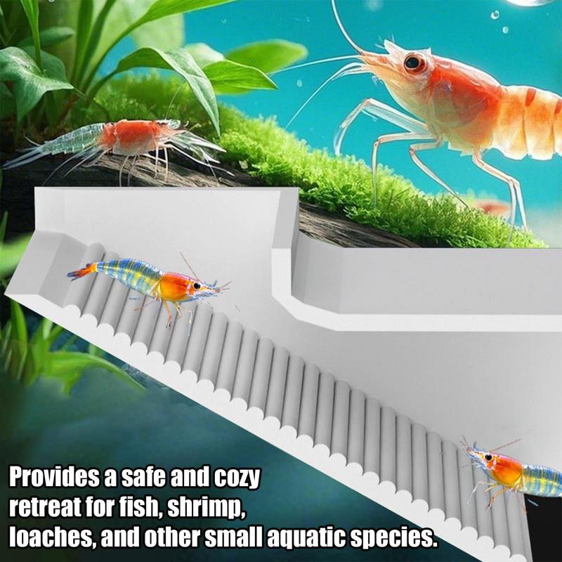 Fish Tank Cave Aquarium Tunnel Shelter Tube Large Corner Underground Dome Triangle Curve Hole for Reptile Aquatic Terrarium