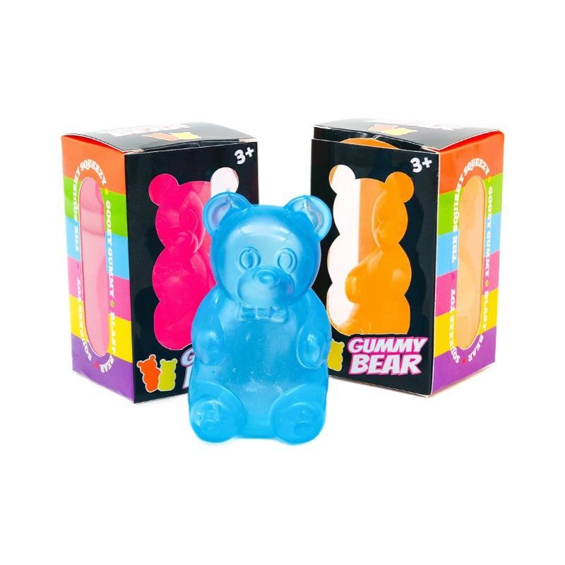 Little Bear Squeeze Stress Relief Cube Pressure-Relief Anxiety Sensory Tool Slow-Rebound Focus Desk Educational Gadget