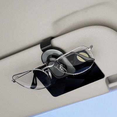 Clip-on Auto Sunglasses Holder Press Car Visor Accessory Convenient Eyeglass Hanger  Truck