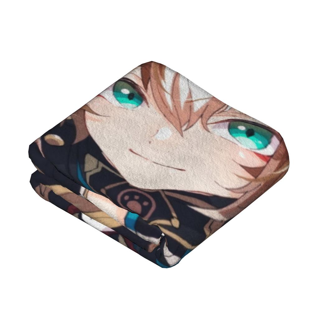 Gorou Genshin Impact Game Blanket Fleece All Season  Multi-function Soft Throw Blankets for Home Couch Plush Thin Quilt