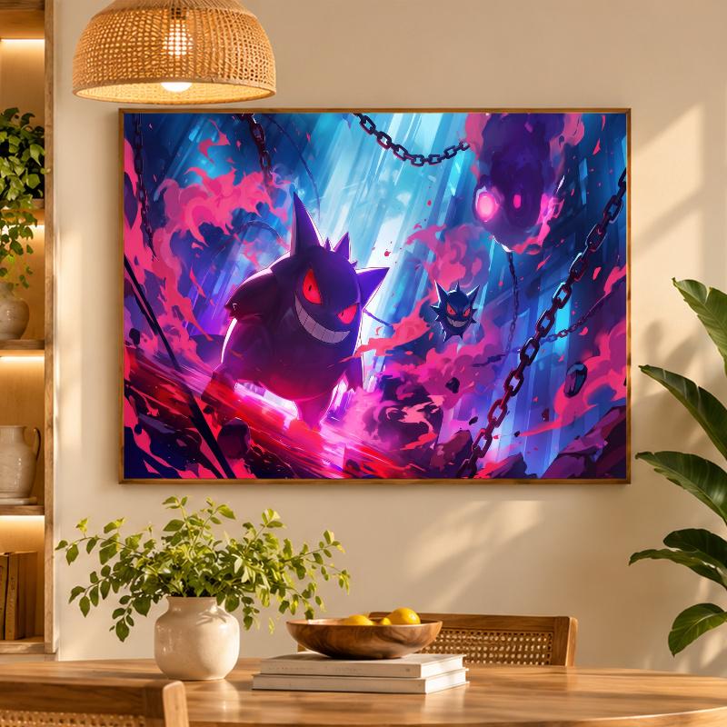 5D Diamond Painting Gengar DIY Full Drill Diamond Art Kit Home Decoration