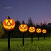 Solar Yard Lights with Sensor Halloween Pumpkin Light, Ghost Pathway Stake Lamp Lamp, Waterproof Outdoor Decor Light for Garden Patio Lawn Smart