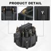 HEI Distributor Cap and Rotor Replacement For K549 SBC 283 305 307 327 350 400 BBC 454 396 427 Black Male Large Distributor Cap Rotor Kit