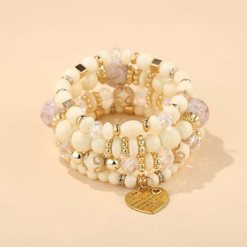 Multi-Layer Elastic Bracelet Fashion Wooden Bead