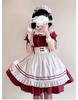 Red do your pussy maid outfit Lolita maid outfit cosplay costume cos maid dress plus size