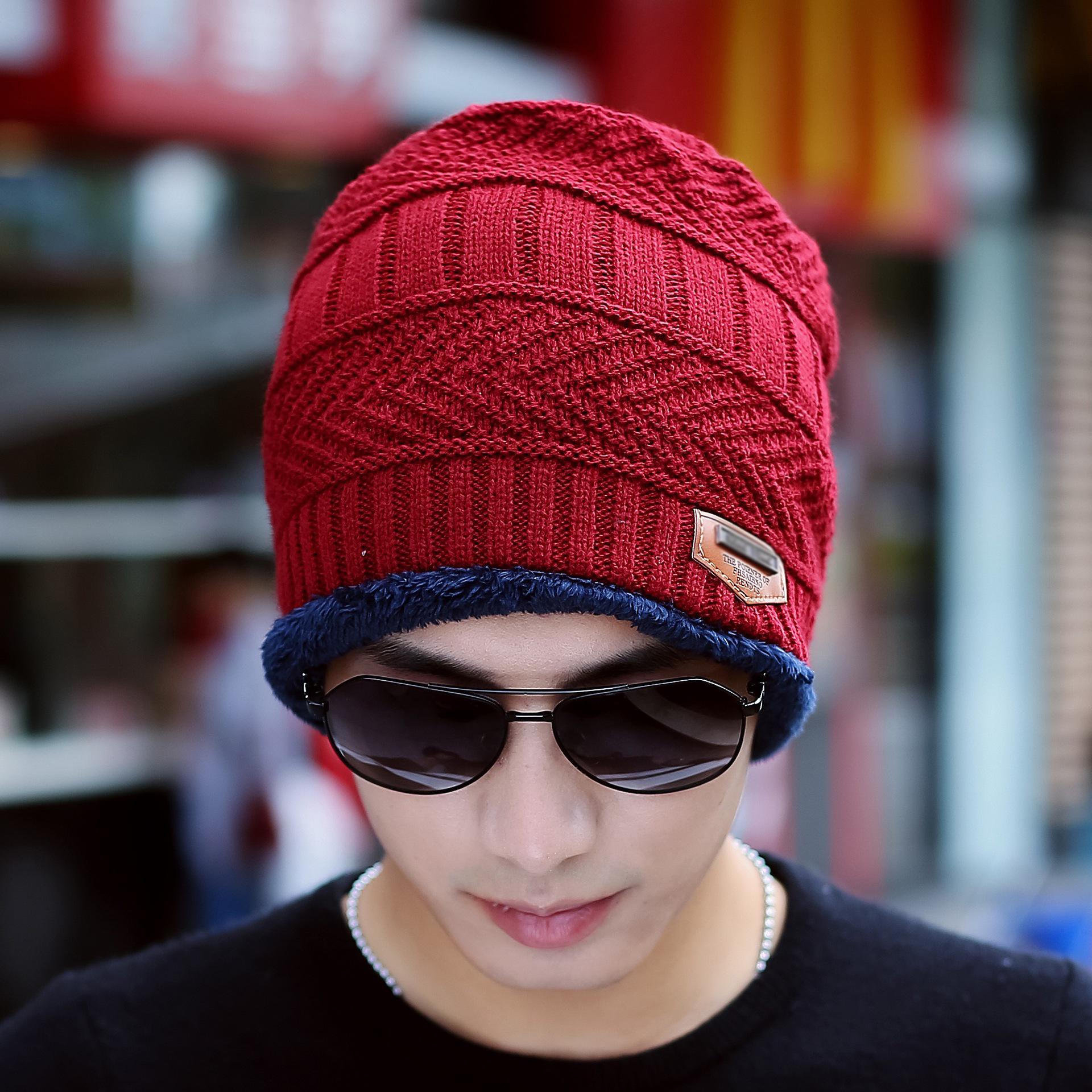 

Взрослые и детские зимние флисовые шапки, шарфы, утолщенные трикотажные ветрозащитные шапки, нагрудники, шарфы, детские шапки для родителей и детей Adult-only hat вино красного