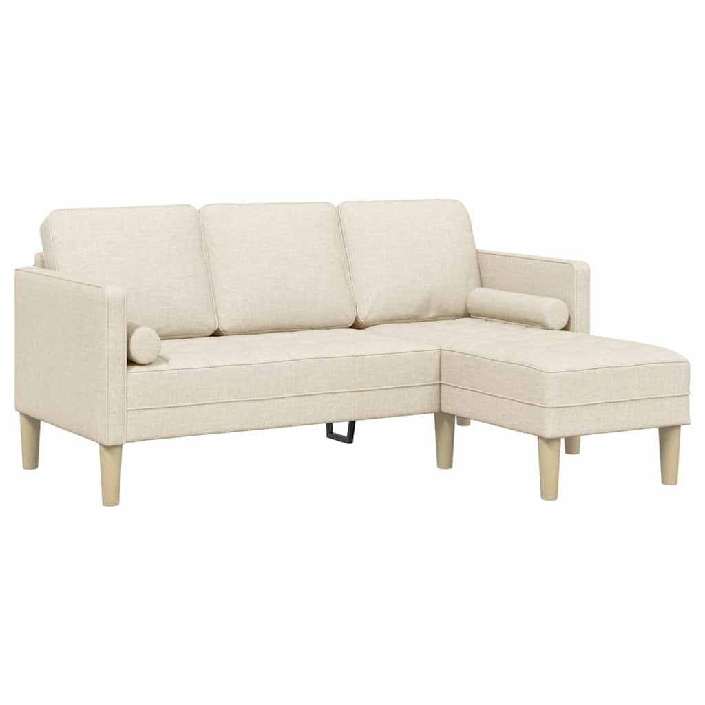 Sofa Set with Cushions Linen Polyester