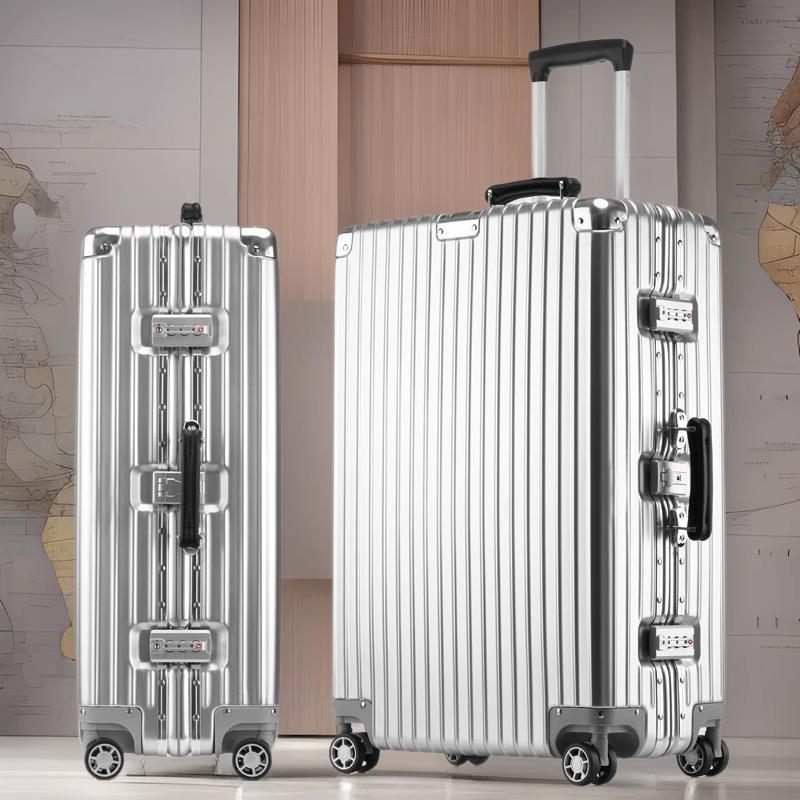 Retro Aluminum Frame Spinner Suitcase - Available in 20/24/26/29 Inches